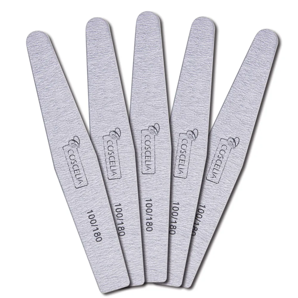 

5Pcs/lot Nail File 100/180 Lime Nail Files set For Manicure Sanding Buffer Block For Gel Nail Polish Pedicure Professional Tools