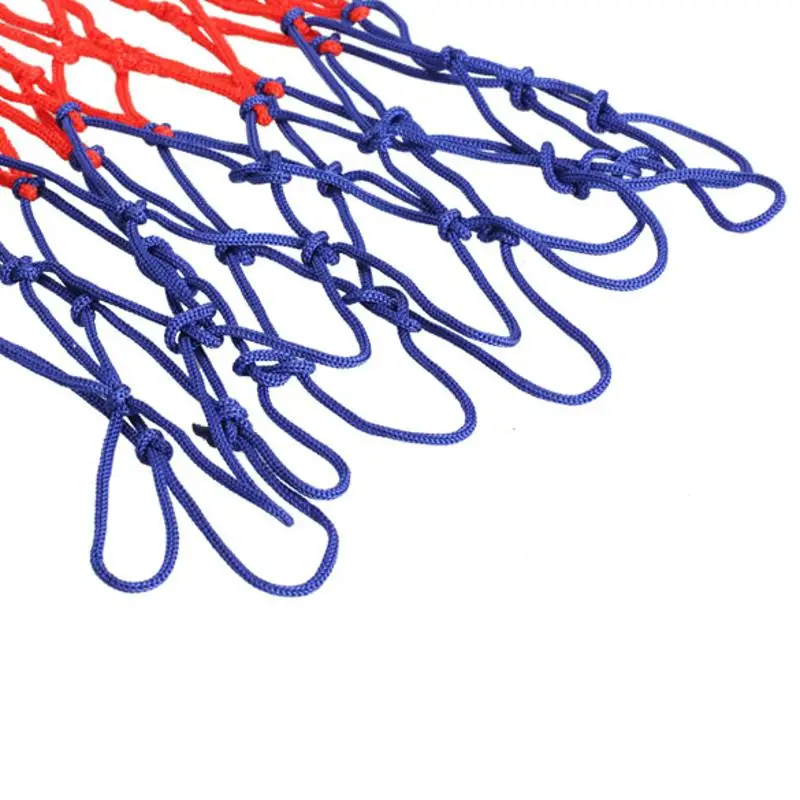 Стандартный нейлон Баскетбол Чистая нитки спортивные обруч сетчатая задняя панель обод мяч пум 12 петли белый красные, синие