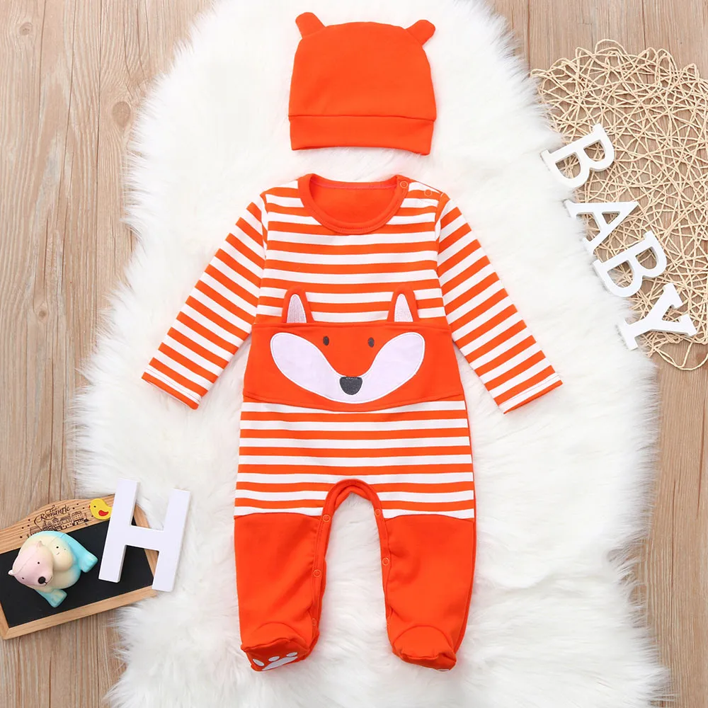 Комбинезон для новорожденных мальчиков и девочек комбинезон в полоску с