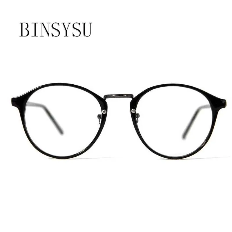 

Fashion Black Round glasses frame Women Spectacle Transparent myopia glasses Men EyeGlasses Frame nerd optical frames clear