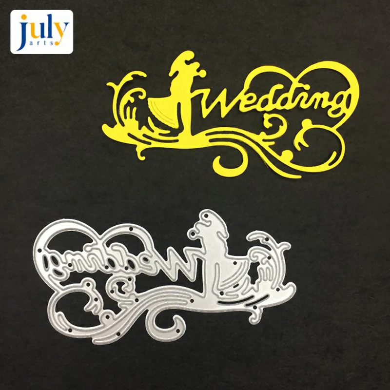 Julyarts Wedding Metal Dies Cutting for Scrapbooking DIY Die Cut Stencil Decorative Hand Making Crafts Best Gift | Дом и сад