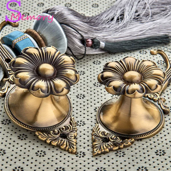 

Rose flower Curtain Tie Back Tieback Holders Wall Hooks Hanger Home decoration