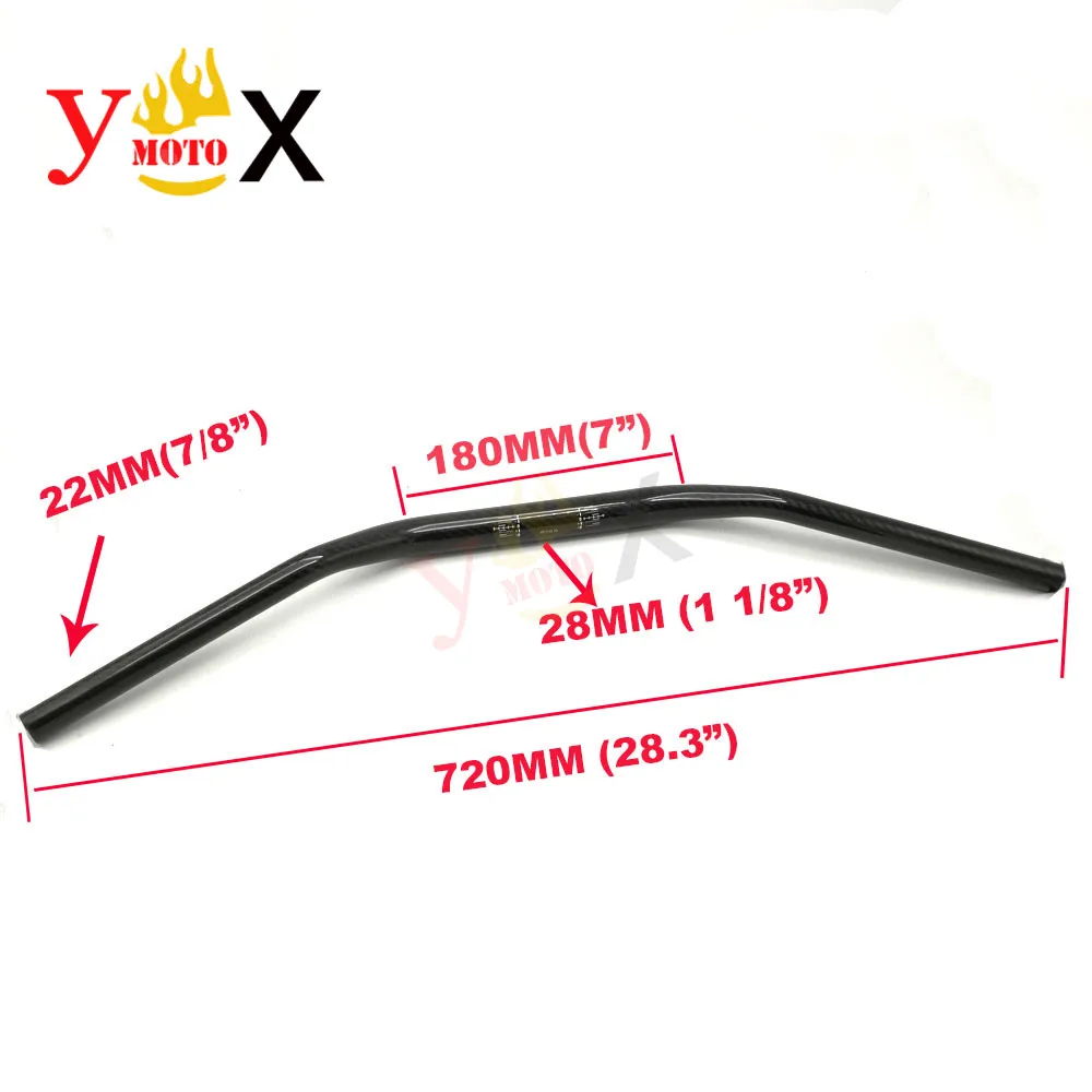 Мотоциклетный держатель из углеродного волокна 1/4 &quot 28 мм 22 мм|fat bar 22mm|22mm handlebar22mm |