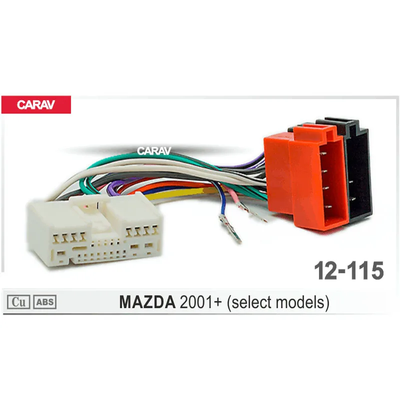 CARAV 12-115 iso радио адаптер для MAZDA 2001 + (отдельные модели) жгут проводов разъем