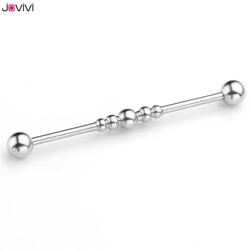 JOVIVI 14Ga длинная промышленная штанга из нержавеющей стали пирсинг хрящевой для уха