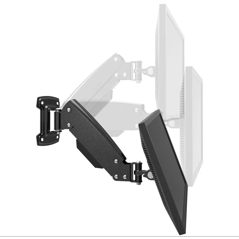 Полный движения газовая пружина настенный кронштейн для телевизора с диагональю 1"-27" ЖК-дисплей СВЕТОДИОДНЫЙ монитор держатель ТВ с креплением загрузки 2-10kgs VESA 75/100/200 мм