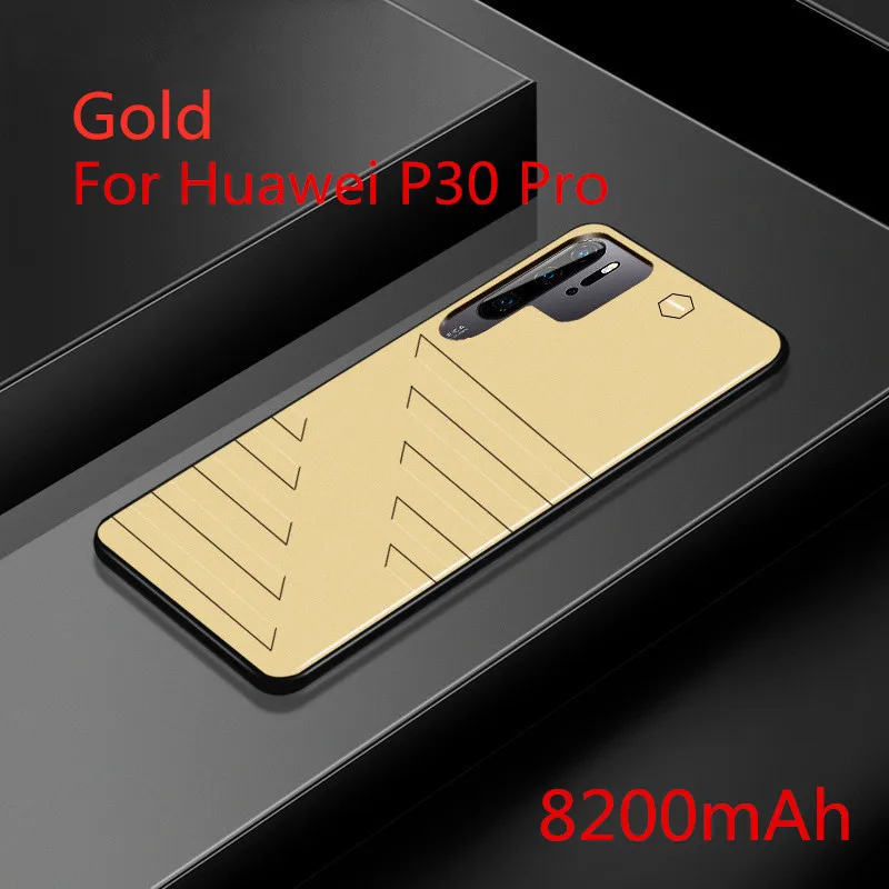 Чехол для аккумулятора Leioua 6800 мАч, внешний аккумулятор для huawei P30 30 Pro, отдельный Ультратонкий чехол для телефона, чехол для зарядного устройства - Цвет: For P30 Pro  Gold