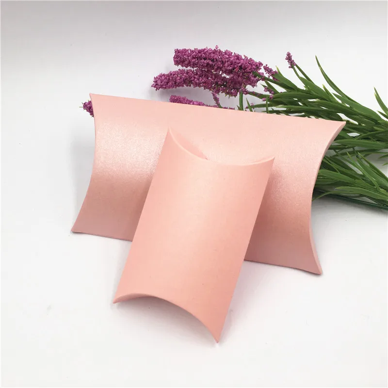 120 шт теплые сладкие конфетные упаковочные материалы розовая подушка в форме свадебной вечеринки для девочек Ювелирная упаковка бумажная коробка