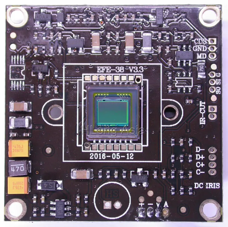 EFFIO E 1/3" Sony CCD image sensor board ICX810/811 CCD, CXD4140 DSP