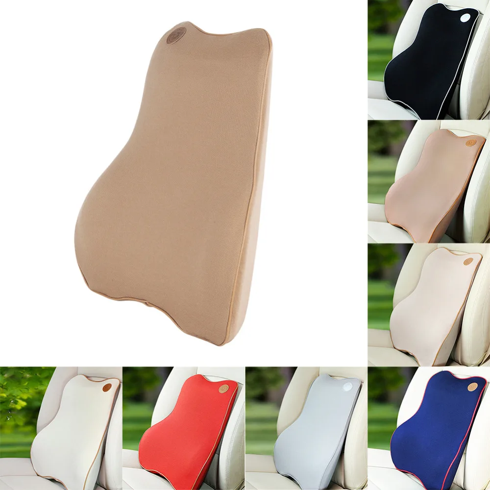 1PCS Car Neck Pillow High Grade Memory Foam Car Lumbar Support Set Back