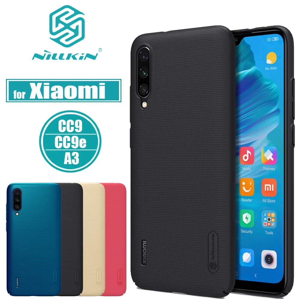 

Nillkin XiaoMi Mi CC9/CC9e/A3 Case Frosted Matte Hard PC Funda Case for Xiaomi CC9 Full Cover Business Phone Case Xiaomi CC9e/A3