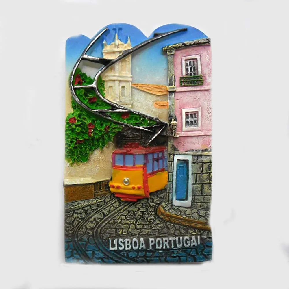 Lychee португальский Лиссабонский живописный холодильник магнитная наклейка знаменитый пейзаж магнит на холодильник современные украшения для кухни