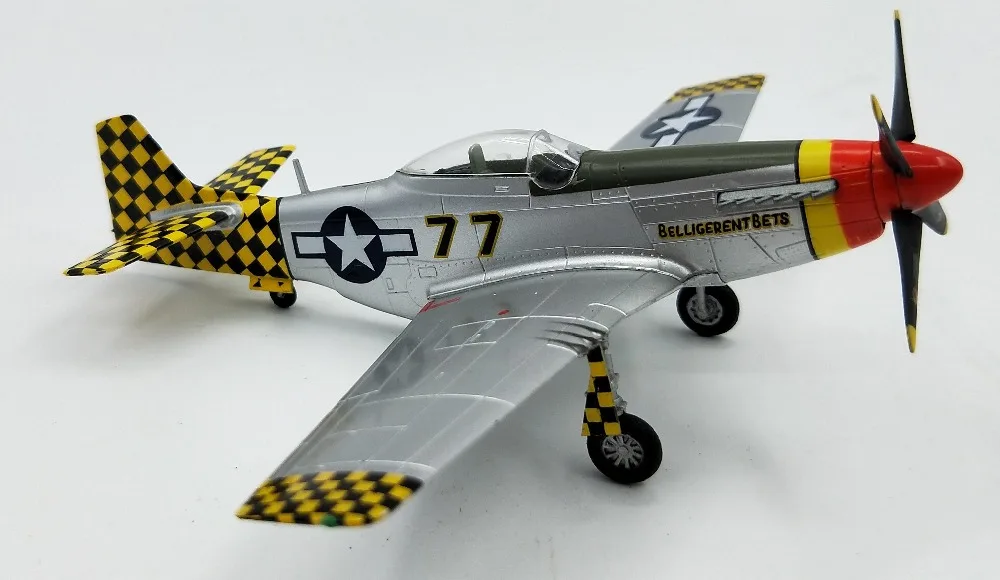 

1:72 World War II allied P51D fighter model trumpet hand finished 36303 Collection model