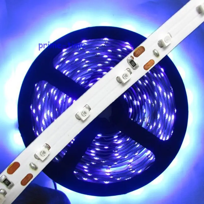 

5M 2835 SMD 60LED/M Non-Wateproof UV Ultraviolet 395NM-405NM 300LEDs DC12V 5V Flexible LED Strip light