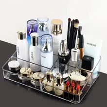 QQJJ Acrylic Portable Transparent  Makeup Storage Box Lipstick Holder Organizer Nail Polish Display Stand Storage Organizer type