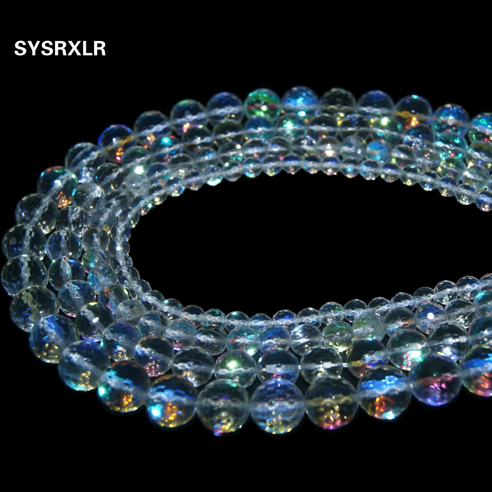 

Wholesale Faceted Austria Crystal Synthesis Glitter Stone Loose Beads For Jewelry Making DIY Bracelet Necklace 6 8 10 12 MM