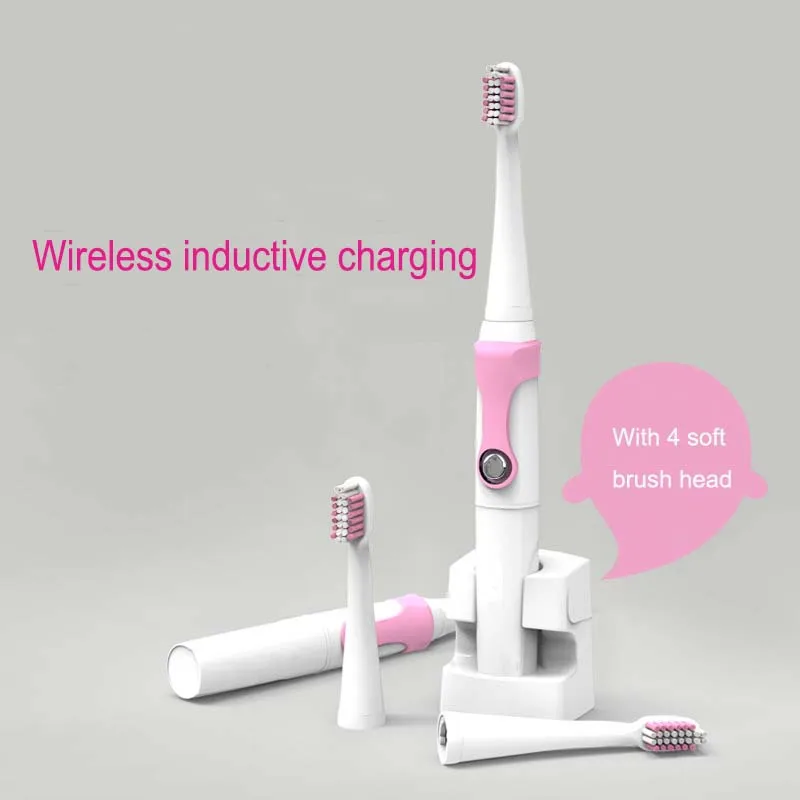 IPX7 level waterproof Ultrasonic Electric Toothbrush Wireless