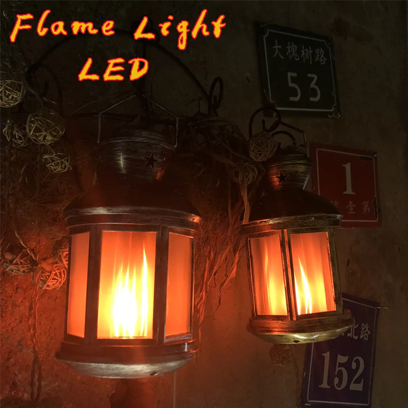 Achat 2019 LED flamme lampes flamme effet ampoule vent lumière créative maison Vintage décoration Halloween noël cadeaux lumière LED