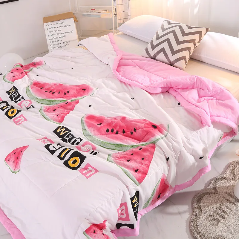 Watermelon Summer Quilt Double Single Bed Duvet Pink Kids Adults