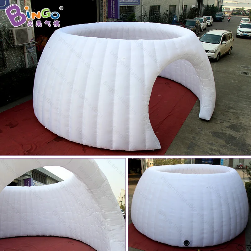  7X7X2.6M Newest design Fashion white led air dome Inflatable lighting tent LED lightings inflatable