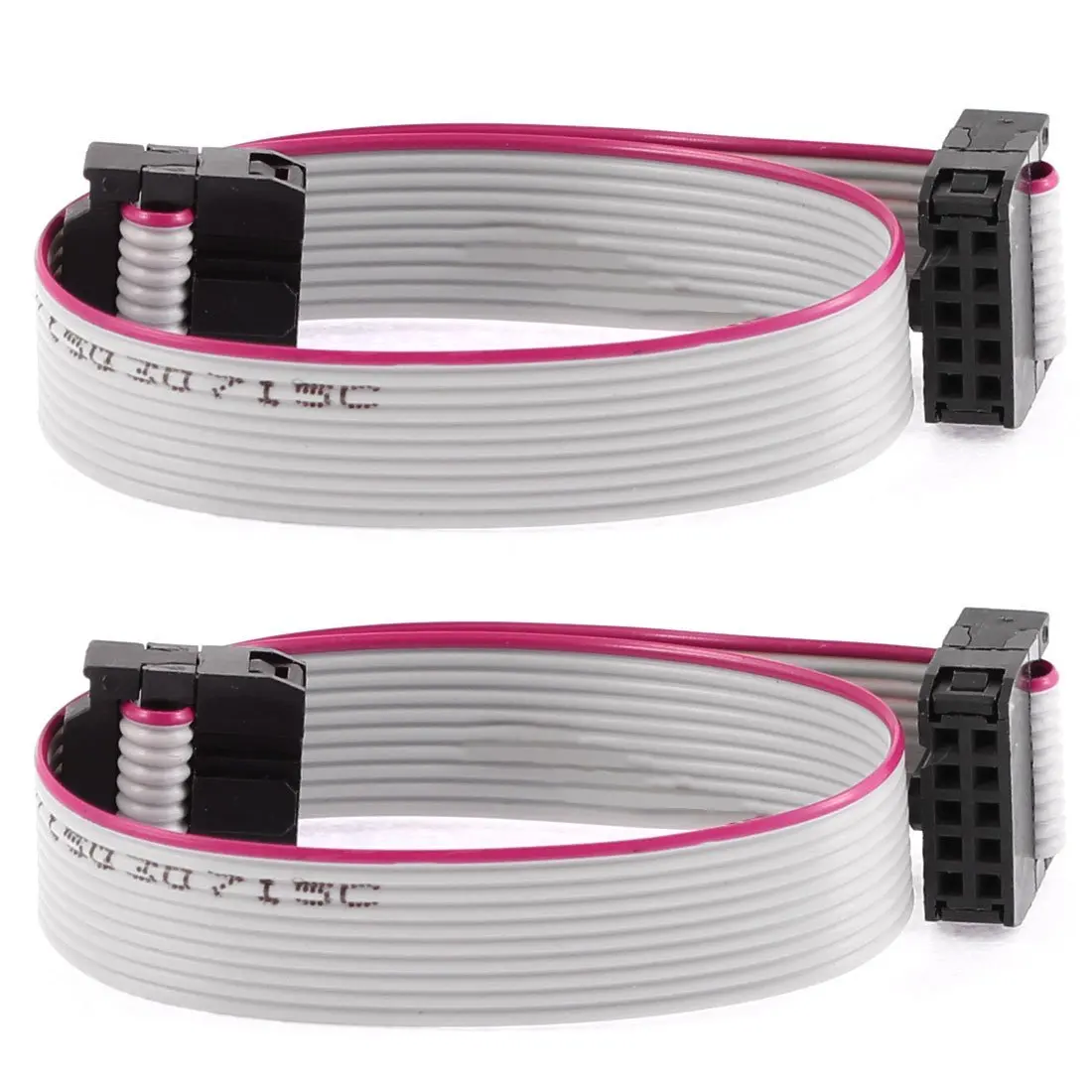 

F/F IDC Connector 10 Pins Flat Ribbon Cable 2.54mm Pitch 20cm 2pcs for arduino
