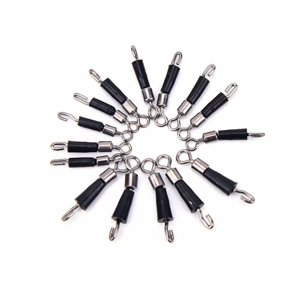 Top Quality 30 Pcs/Pcak Ball Bearing Swivel Solid Rings quick fast link connector Fishing Hook | Спорт и развлечения