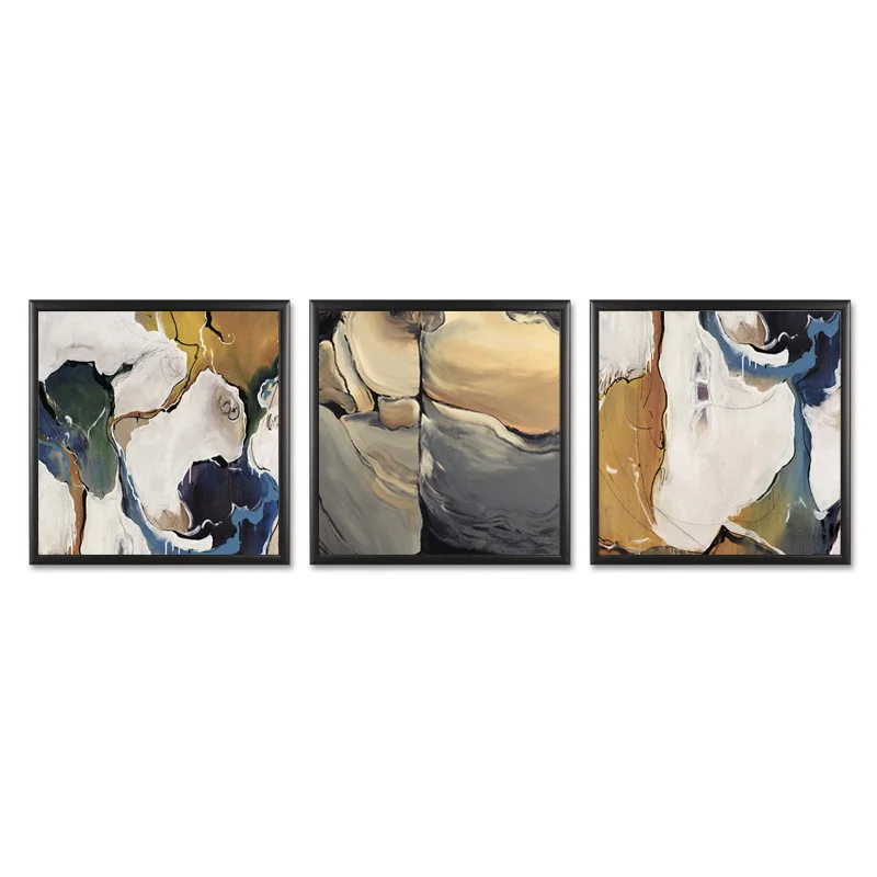

Wholesale 3 Pieces/set Modern abstract series Canvas Painting Sitting Room Decoration Print Canvas Pictures (No Framed)