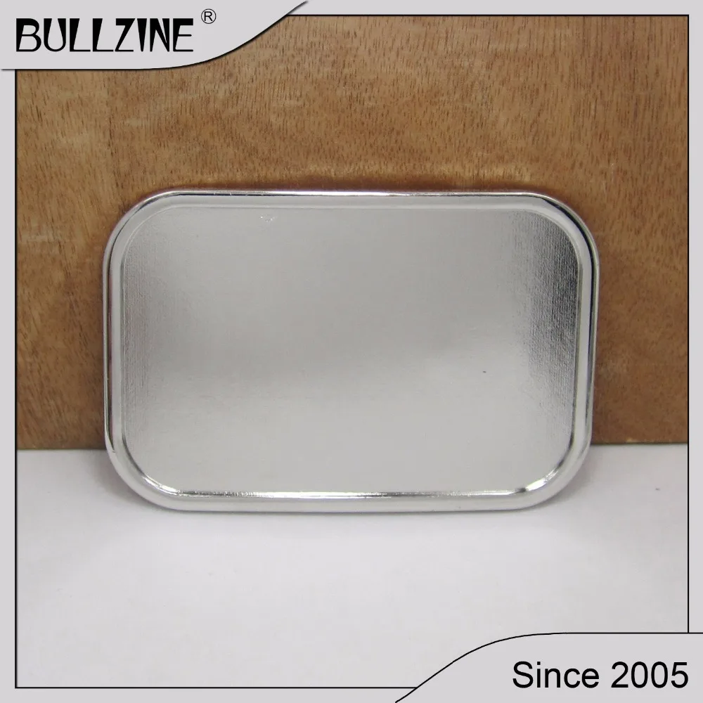 

The Bullzine DIY belt buckle with silver finish FP-02864 suitable for 4cm width belt