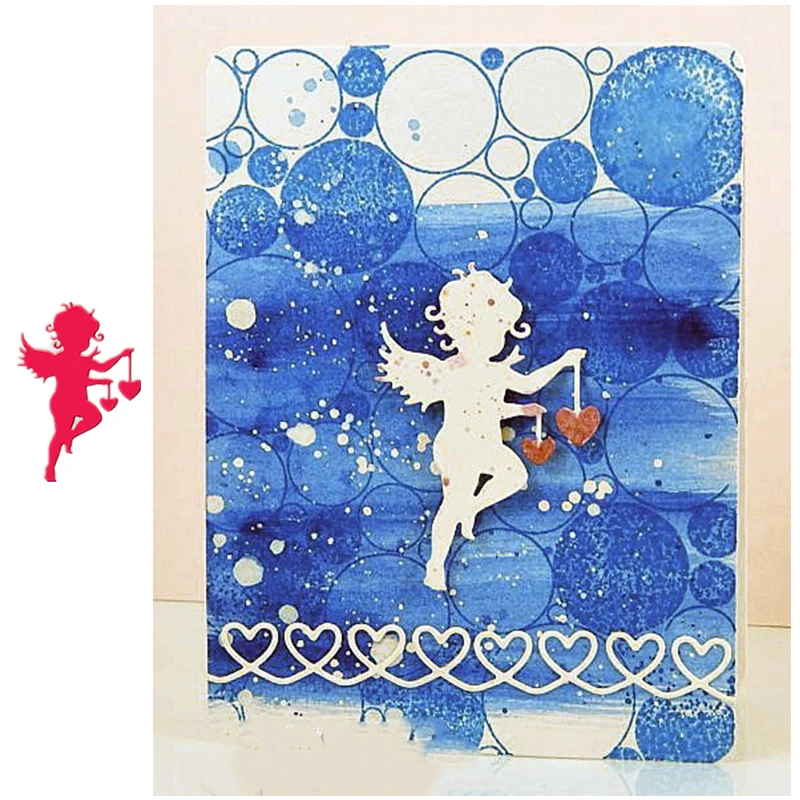 

Angel Cupid Metal Cutting Dies for Scrapbooking Paper Craft Embossing Die Card Making Stencils New 2019 Valentine