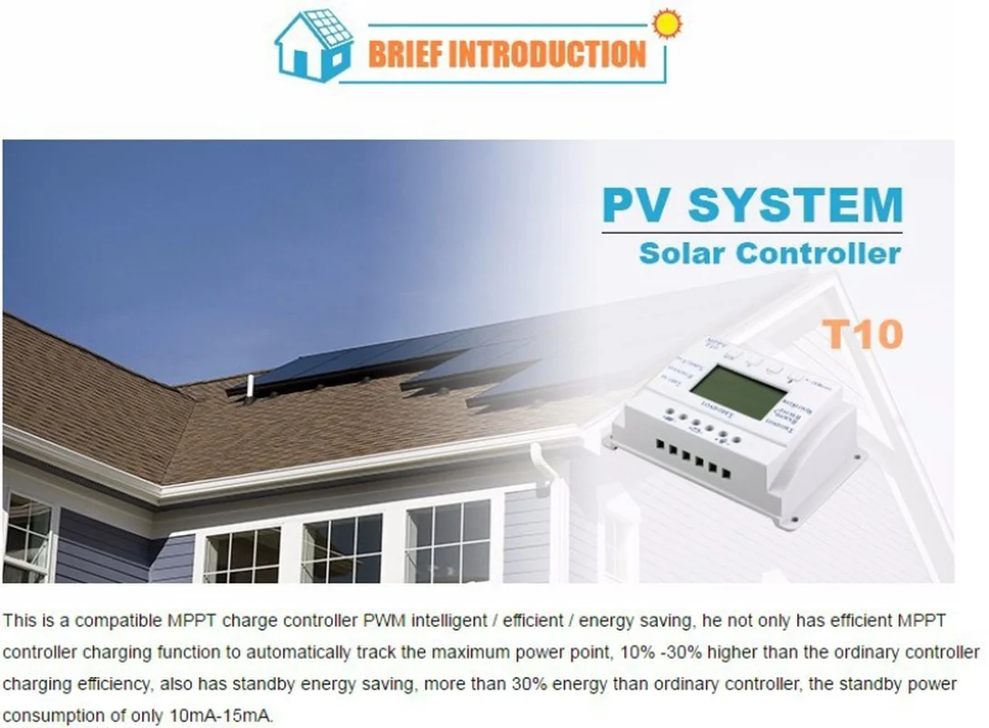 

10A 12/24V Auto Solar Charge Controller PWM Controllers MPPT Solar Charge Controller LCD USB 5V Output Solar Panel PV Regulator
