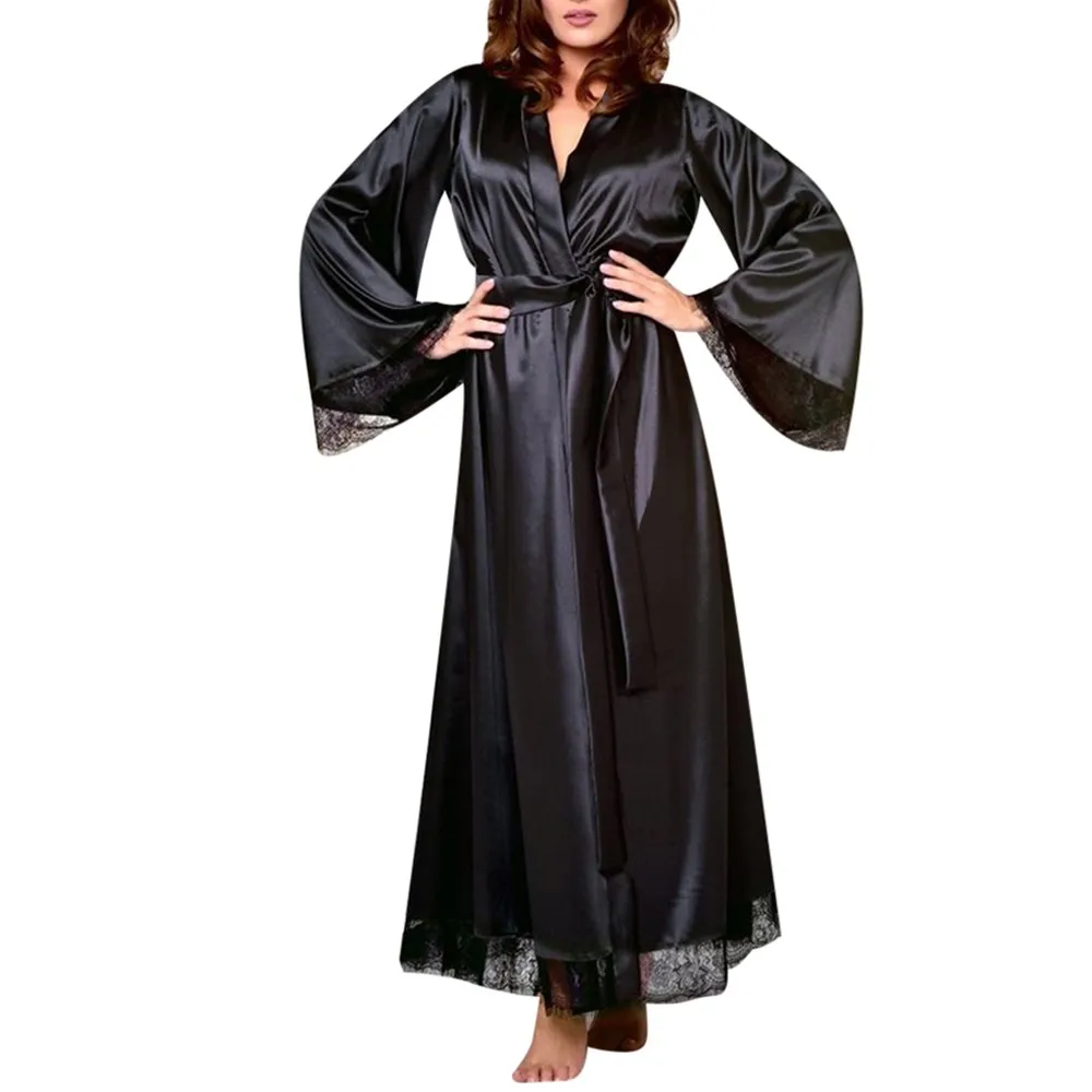 long silk robes cheap