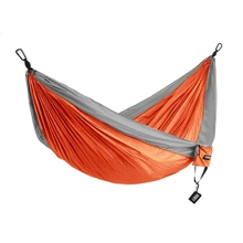 Single Camping Hammock with Hammock Tree Straps Portable Parachute Nylon Hammock for Backpacking Travel