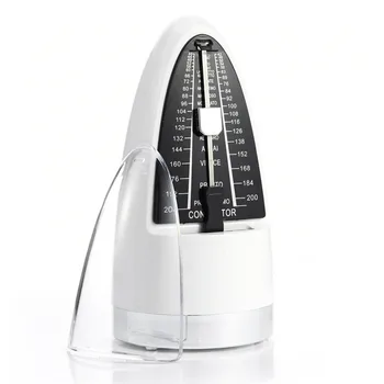 

2019 The New Appearance Of Patent Metronome Small Error High Accuracy Mechanical Metronome With Silver Base Support Wholesale