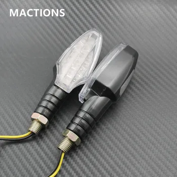 

LED Turn Signal Light Waterproof Amber & Blue 12V Indicator Blinker Flash Bike Lamp For Harley For Honda For Kawasaki For Ducati