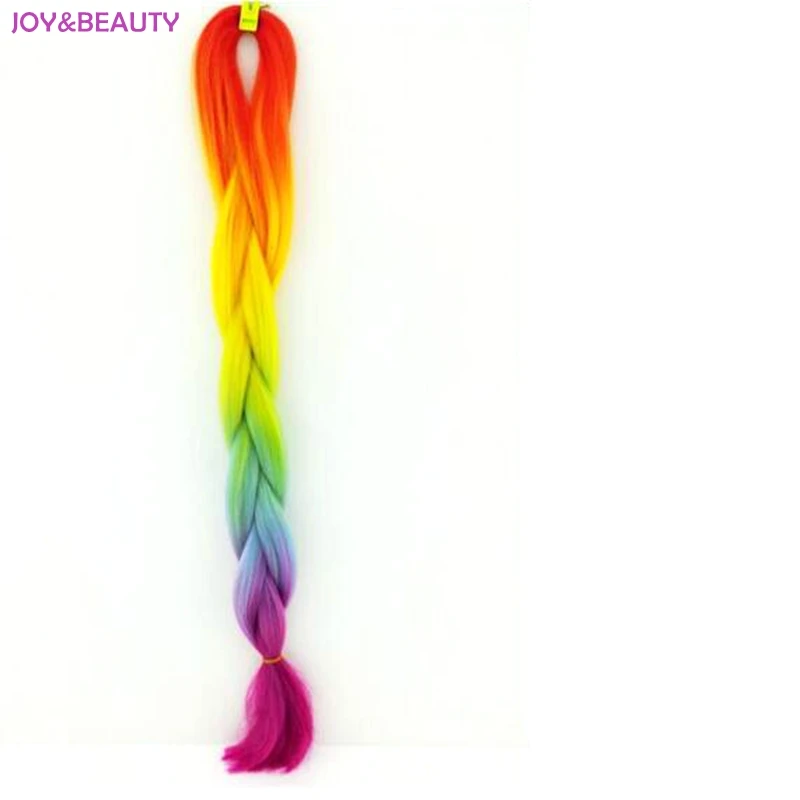 

JOY&BEAUTY Synthetic Two Tone High Temperature Fiber Ombre Braiding Hair 20" 100g Jumbo Braiding Hair