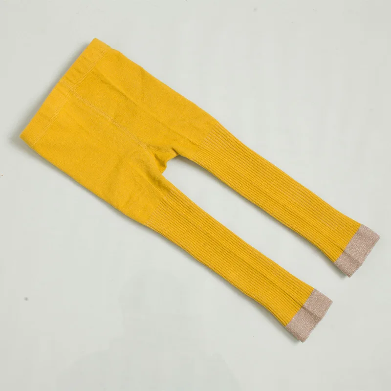 Леггинсы для девочек детская одежда брюки для девочек весенне-осенние штаны хлопковые детские обтягивающие штаны, Roupas infantis menina, для детей от 1 до 10 лет - Цвет: Yellow Leggings