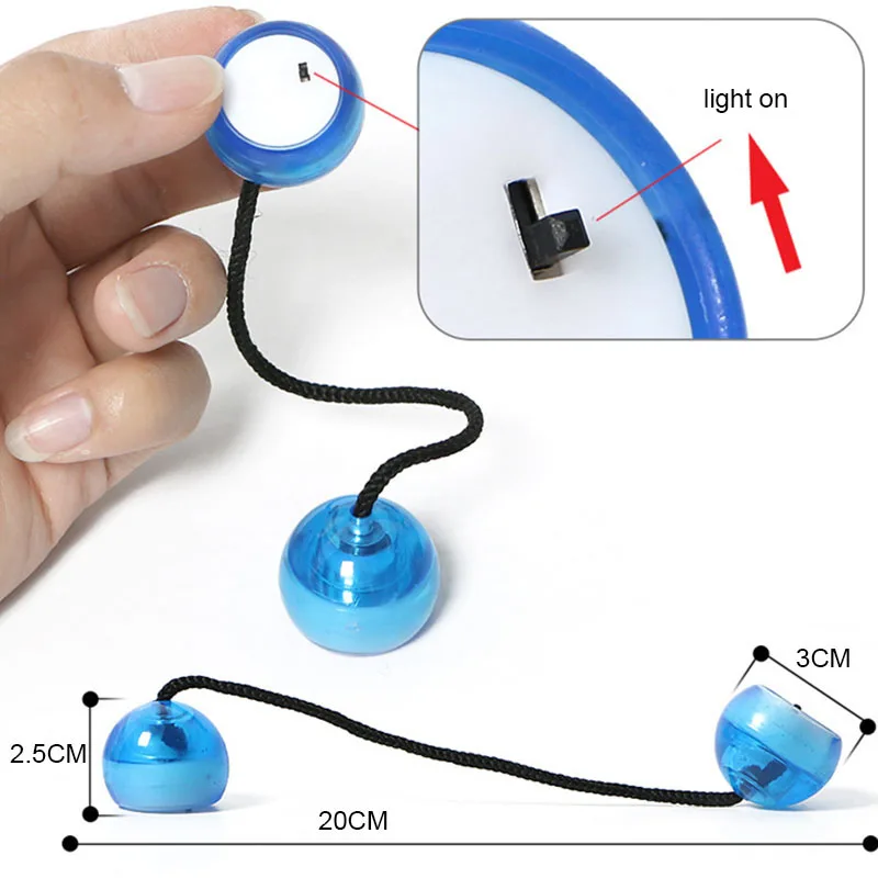 Световой индикатор мигает пальца катящийся шар нового палец руки игры Йо-йо мяч Новинка хватит игрушка для детей и взрослых