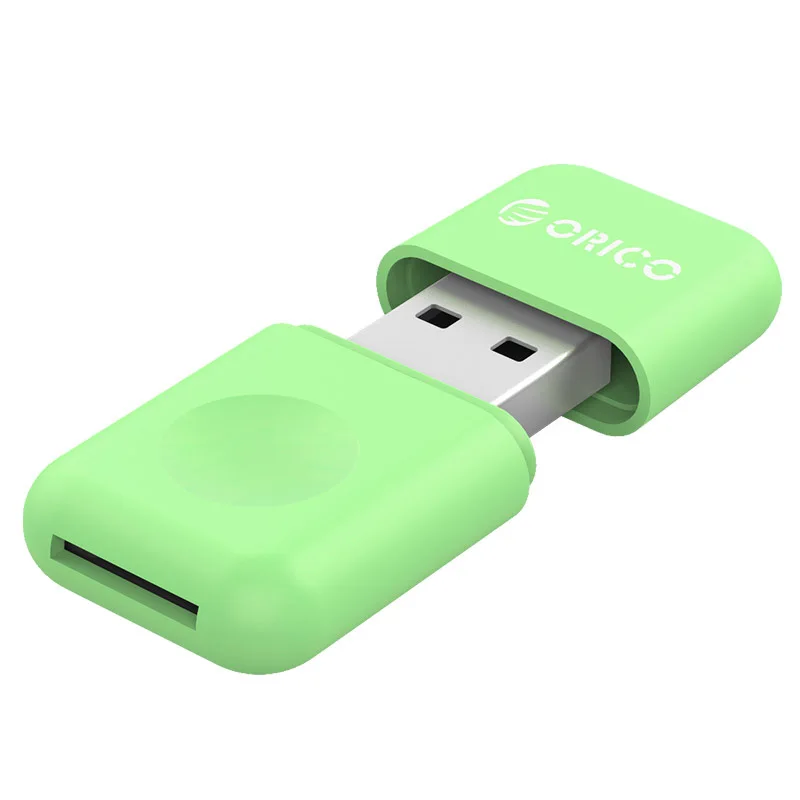 ORICO CRS12 USB3.0 TF кард-ридер портативный многофункциональный SuperSpeed 5 Гбит/с Совместимость с OTG для Windows, Mac OS и Linux - Цвет: Green