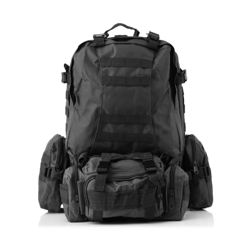Большой емкости водонепроницаемый мужской женский рюкзак для альпинизма на открытом воздухе рюкзаки для спорта отдыха, туризма, путешествий комбинированный пакет - Цвет: black