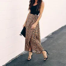 Модная женская кружевная юбка в горошек с поясом, высокая талия, юбка с разрезом, асимметричная юбка макси с бантом