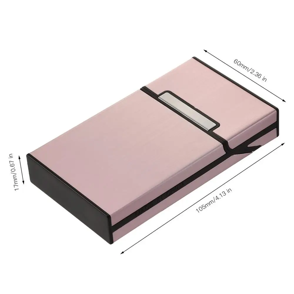 1 шт. легкий алюминиевый портсигар чехол держатель для табака карманная коробка контейнер для хранения принадлежности для курения 6 цветов дропшиппинг - Цвет: L