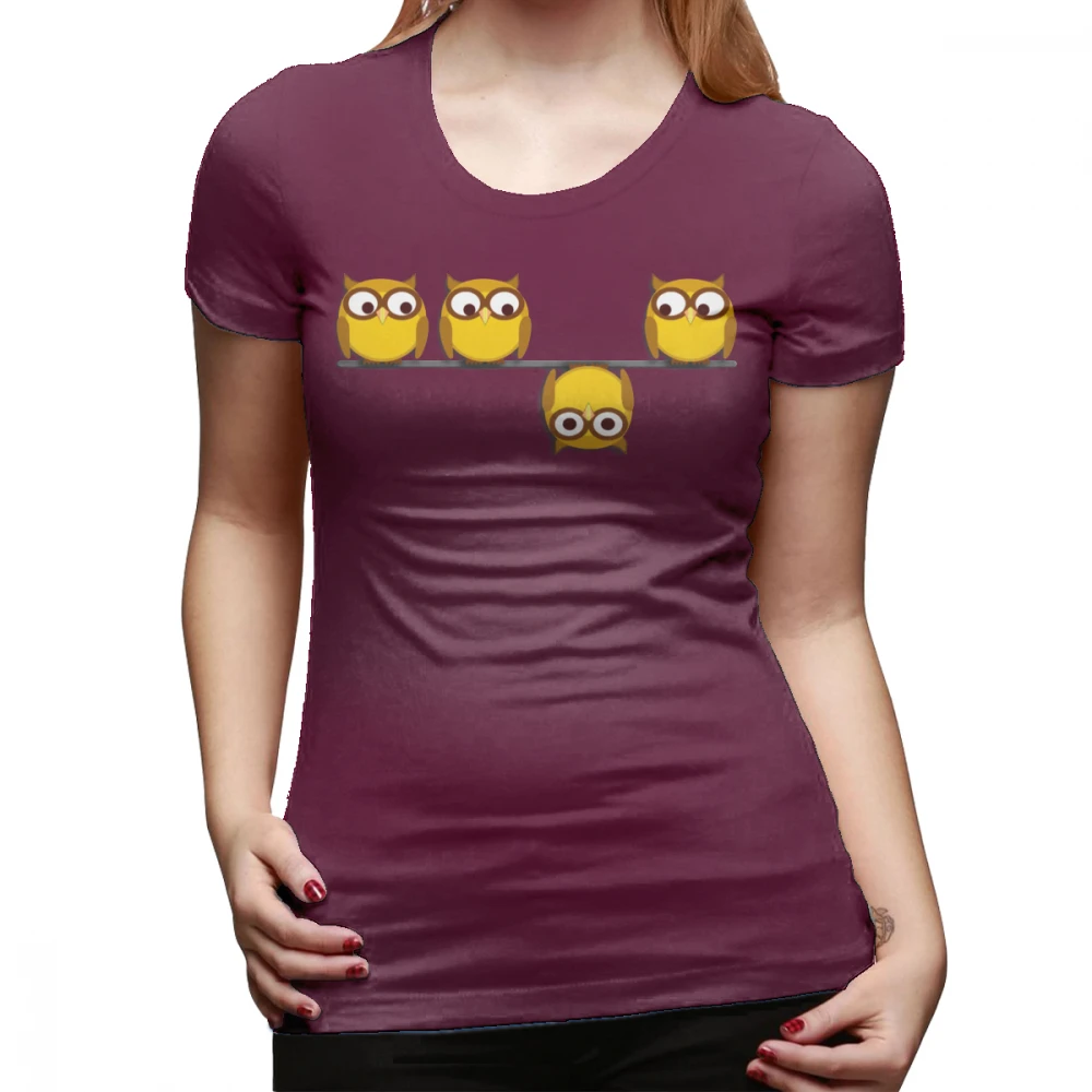 Футболка с надписью «Idiot», совершенно новая футболка с изображением совы, простая Женская футболка XXL, хлопковая серая женская футболка с коротким рукавом - Цвет: Коричневый