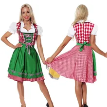 Дамская девушка с пивом Dirndl костюм для Октоберфеста гретчен немецкий маскарадный костюм Хэллоуин