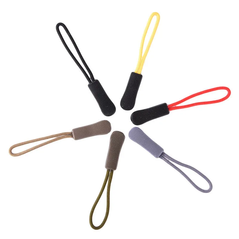 6Pcs Outdoor Camping Backpack No slip Zipper Pull Fit Rope Tag Fixer