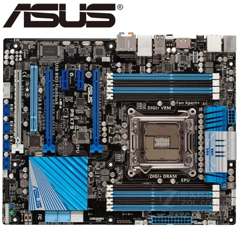 Материнская плата Asus P9X79 для настольных ПК X79 Socket LGA 2011 Core i7 DDR3 64G ATX UEFI биос оригинальная б/у материнская плата в продаже