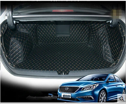 Good quality Custom special car trunk mats for Hyundai Sonata 2013 2008 durable boot carpets cargo liner mats for Sonata 2012