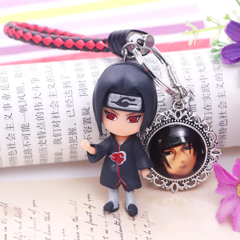 Hot New Naruto Keychain Sasuke/itachi/Kakashi Women Or Men Key Chain Pendant Anime Cartoon Key Ring Boys Or Girls Keychain