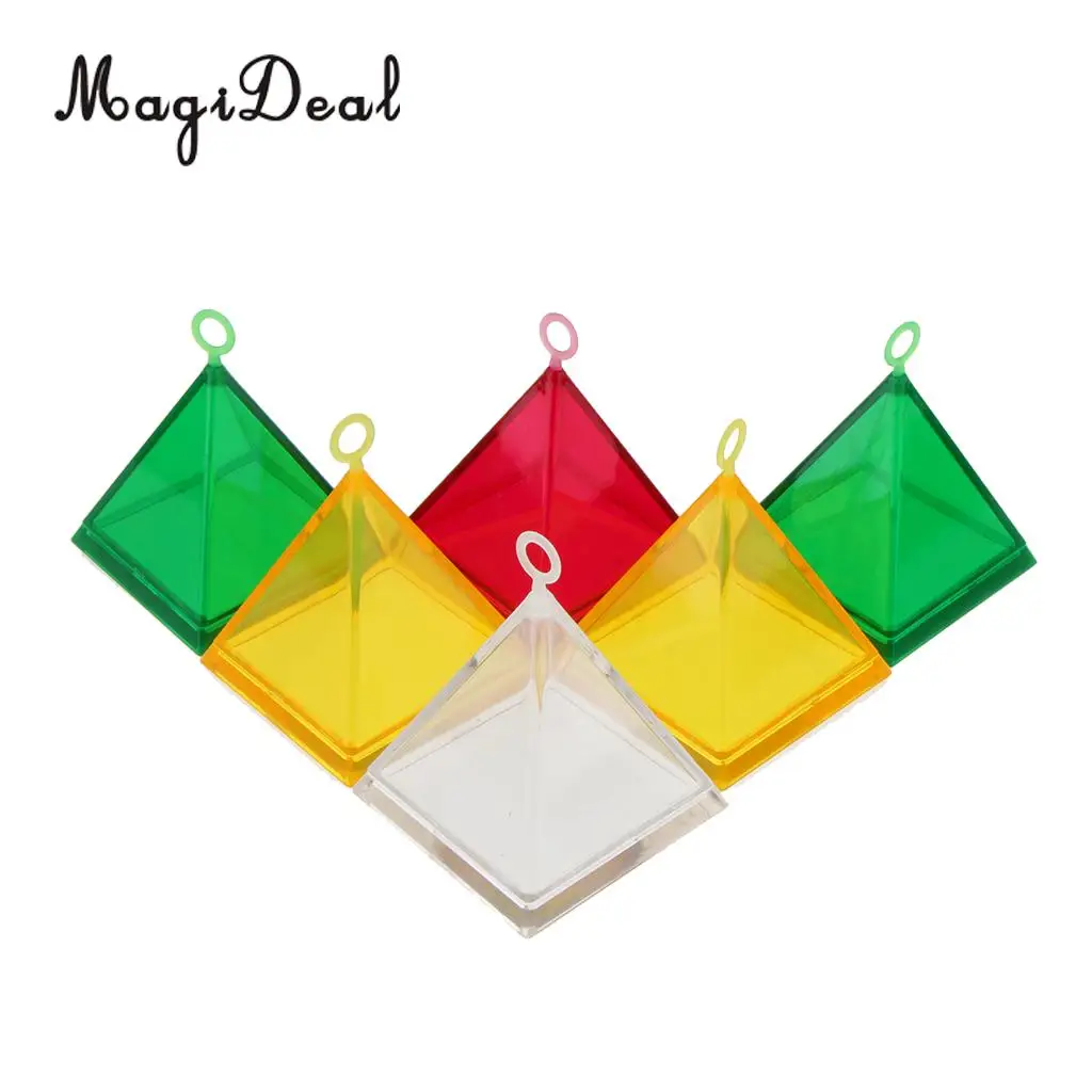 MagiDeal Pack of 6 Helium Balloons Pyramid Pendant Bearing Weight Block Party Supplier