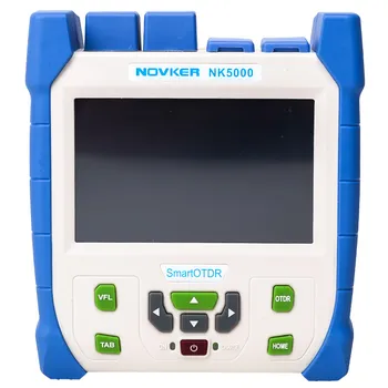 

OTDR NK5000-SM-OTDR-1310-1550nm-28/26dB,Multifunction Integrated VFL 5MW Touch Screen Optical Time Domain Reflectometer English