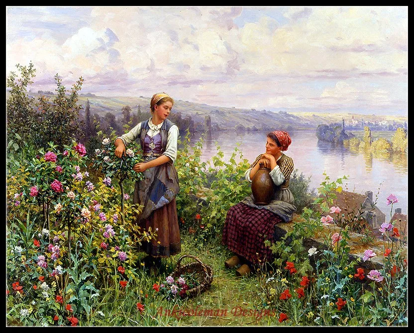 Are you picking flowers at the moment. Даниэль Риджуэй Найт художник. Художник Daniel Ridgway Knight (1839-1924). Американский художник Даниэль Риджуэй Найт(1839-1924). Картины Даниэля РИДЖУЭЙЯ Найта.